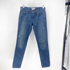 Loft relaxed skinny minor distressing mid rise casual everyday basic comfortable
